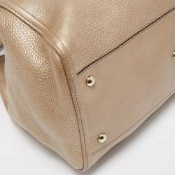 Gucci Gold Leather Medium Soho Tote