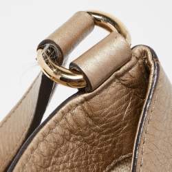 Gucci Gold Leather Medium Soho Tote