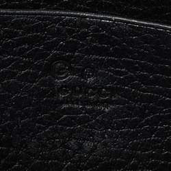 Gucci Black Leather Interlocking G Wallet on Chain