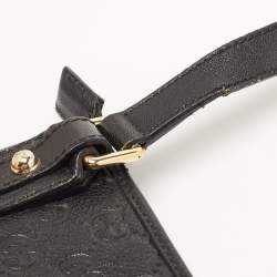 Gucci Black Guccissima Leather  Messenger Bag