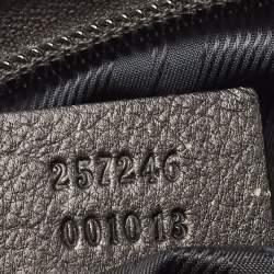 Gucci Black Guccissima Leather  Messenger Bag