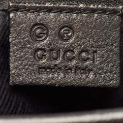 Gucci Black Guccissima Leather  Messenger Bag