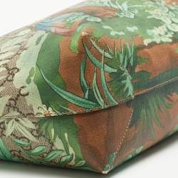 Pre Owned Gucci Red/Beige Tian GG Supreme Canvas Shopper Tote