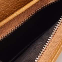 Gucci Brown/Beige GG Supremes and Leather Mickey Mouse Flap Card Case 