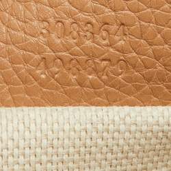 Pre Owned Gucci Beige Leather Small Soho Disco Shoulder Bag