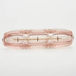 Pre Owned Gucci Clear Brown Plexiglass Aristrographic Box Clutch