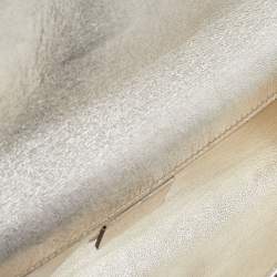 Pre Owned Gucci Gold Leather Romy Clutch