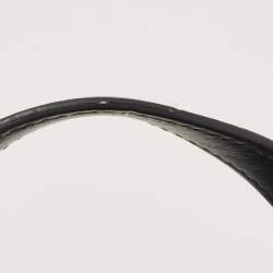 Pre Owned Gucci Black Diagonal Matelasse Leather GG Marmont Tote