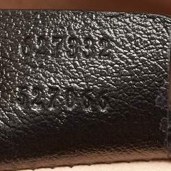 Pre Owned Gucci Black Diagonal Matelasse Leather GG Marmont Tote