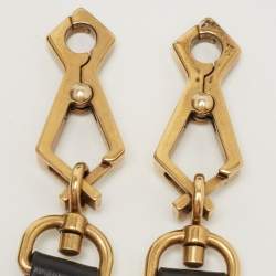 Pre Owned Gucci Black Diagonal Matelasse Leather GG Marmont Tote