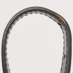 Pre Owned Gucci Black Diagonal Matelasse Leather GG Marmont Tote