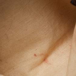 Pre Owned Gucci Ebony/Beige GG Canvas and Leather Techno Tote