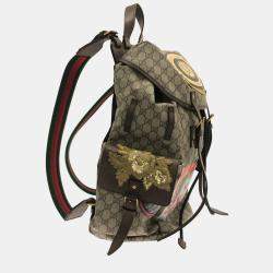 Gucci Beige Canvas Leather GG Supreme Neo Vintage Backpack Gucci | TLC