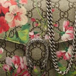 Gucci Multicolor GG Blooms Supreme Canvas and Leather Dionysus Wallet On Chain