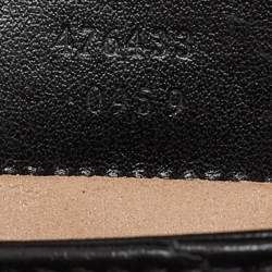 Gucci Black Matelassé Leather Super Mini GG Marmont Shoulder Bag