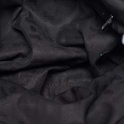 Pre Owned Gucci Metallic Blue Guccissima Leather Large Sukey Tote