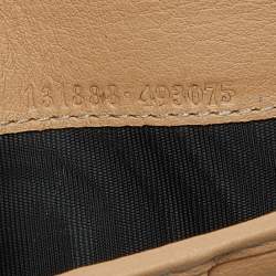 Gucci Beige GG Canvas and Leather Flap Continental Wallet