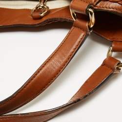 مملوكة مسبقًا Gucci Beige/Brown GG Canvas and Leather Brick Lane Tote