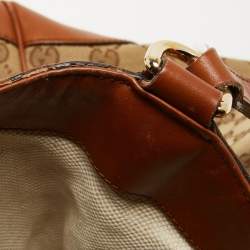 مملوكة مسبقًا Gucci Beige/Brown GG Canvas and Leather Brick Lane Tote