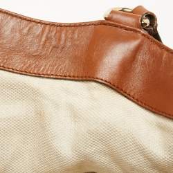 مملوكة مسبقًا Gucci Beige/Brown GG Canvas and Leather Brick Lane Tote