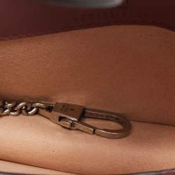 Gucci Pink/Beige GG Supremes Canvas Super Mini Blooms Dionysus Chain Bag