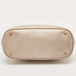 مملوكة مسبقًا Gucci Rose Gold Leather Medium Bright Bit Tote