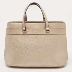 مملوكة مسبقًا Gucci Rose Gold Leather Medium Bright Bit Tote