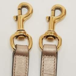 مملوكة مسبقًا Gucci Rose Gold Leather Medium Bright Bit Tote