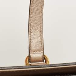 مملوكة مسبقًا Gucci Rose Gold Leather Medium Bright Bit Tote