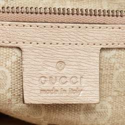 مملوكة مسبقًا Gucci Rose Gold Leather Medium Bright Bit Tote