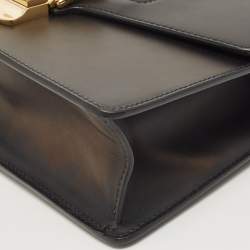 Pre Owned Gucci Black Leather Small Sylvie Web Shoulder Bag