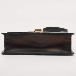 Pre Owned Gucci Black Leather Small Sylvie Web Shoulder Bag