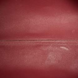 Pre Owned Gucci Burgundy/Beige GG Supreme Canvas Medium Blooms Reversible Tote