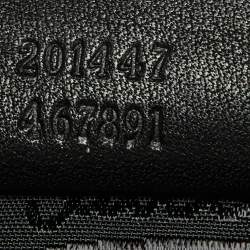 Pre Owned Gucci Black Guccissima Leather Zip Crossbody Bag