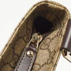 Gucci Beige GG Supreme Canvas Crossbody Bag