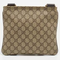 Gucci Beige GG Supreme Canvas Crossbody Bag