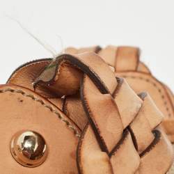 Pre Owned Gucci Green/Beige Floral Canvas and Pelham Hobo