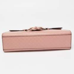 Gucci Pink Microguccisima Leather Medium Emily Shoulder Bag