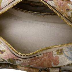 Pre Owned Gucci Multicolour GG Supreme Flora Ophidia Satchel