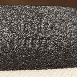 Pre Owned Gucci Black Leather Medium Soho Chain Tote