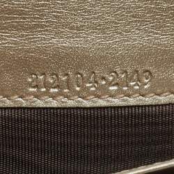 Gucci Metallic GG Imprime and Leather Interlocking G Continental Wallet