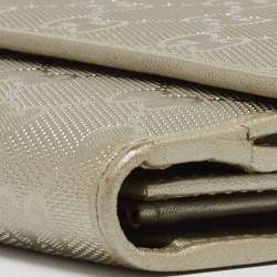 Gucci Metallic GG Imprime and Leather Interlocking G Continental Wallet