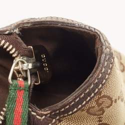 Pre Owned Gucci Beige/Brown GG Canvas and Leather Princy Tote 