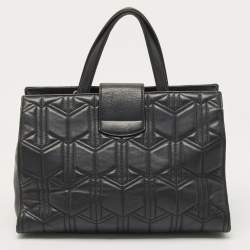 مملوكة مسبقًا Gucci Black Quilted Leather Dionysus Flap Tote