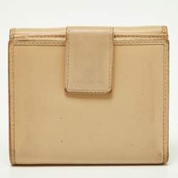 Gucci Cream Leather French Wallet