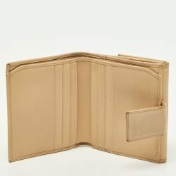 Gucci Cream Leather French Wallet