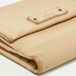 Gucci Cream Leather French Wallet