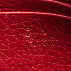 Gucci Red Leather Betty Wallet on Chain