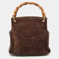 Gucci tote bag in Brown Suede