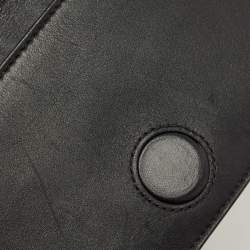 Gucci Black Matelassé Leather GG Marmont Wallet On Chain